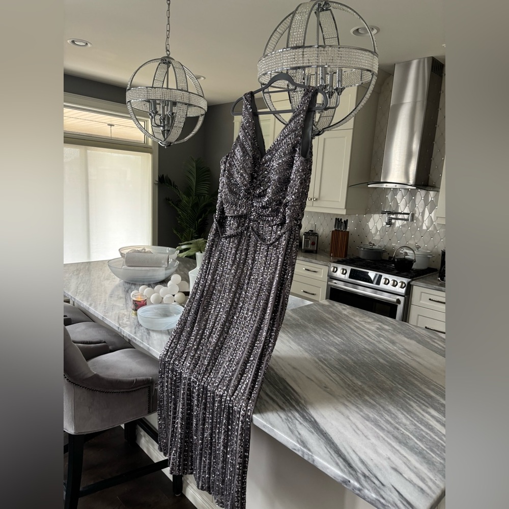 Glow Dress size 24 mother of the bride in silver this is spectacular!